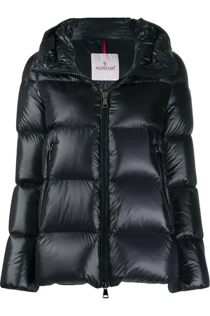 Moncler Logo patch hooded puffer jacket