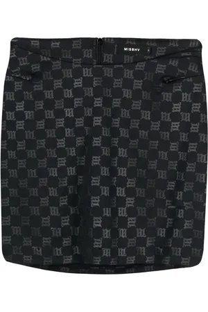 MISBHV Logo-print mini skirt