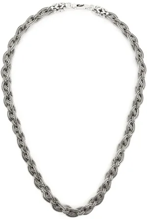 EMANUELE BICOCCHI Celtic-braid sterling- necklace