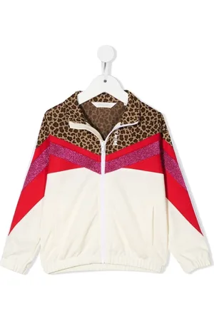Palm Angels Colour-block zip-up sweatshirt jacket