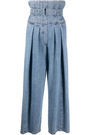 Serafini High-waisted wide-leg jeans