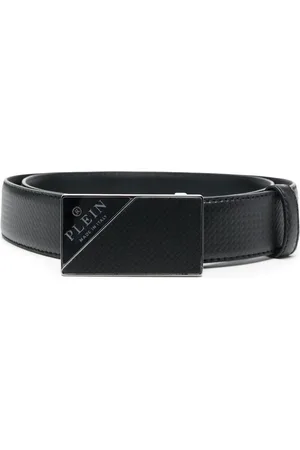 Philipp Plein Logo-buckle leather belt