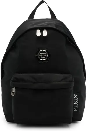 Philipp Plein Logo-plaque zip-up backpack