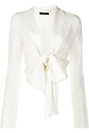 Voz V-neck wrap blouse