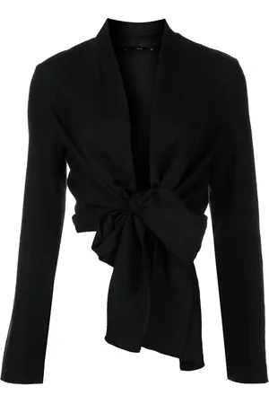 Voz V-neck wrap blouse