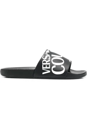 VERSACE Logo-print pool slides