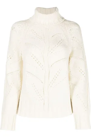 P.A.R.O.S.H. Pointelle-knit roll-neck jumper
