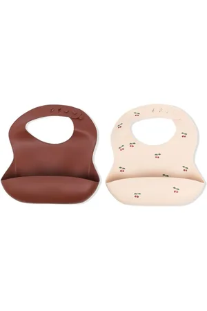 Konges Sløjd Two-pack cherry-print bibs