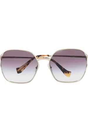 Miu Miu Oversized-frame gradient-lense sunglasses