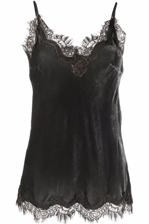 Gold Hawk Lace-trim camisole top