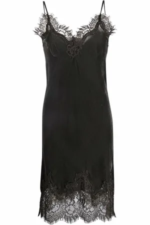 Gold Hawk Lace-trim camisole dress