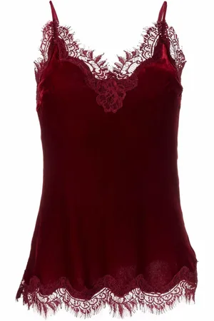 Gold Hawk Lace-trim camisole top