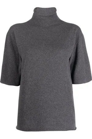 Jil Sander Short-sleeved roll-neck knitted top