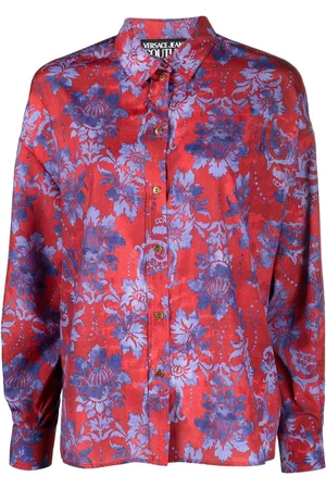 VERSACE Wallpaper-print long-sleeve shirt