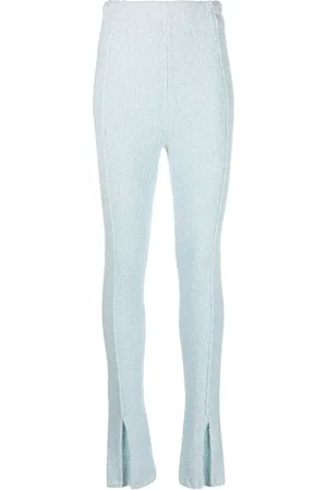 ROTATE Flared-cuff knitted trousers