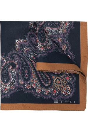 ETRO Men Bow Ties - Paisley-print silk pocket square