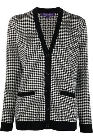 Ralph Lauren Houndstooth single-breasted cardigan