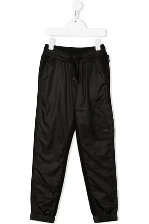 HUGO BOSS Logo-patch drawstring track pants