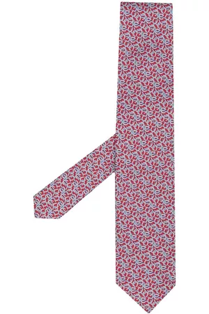 Salvatore Ferragamo Men Bow Ties - Monogram-pattern silk tie