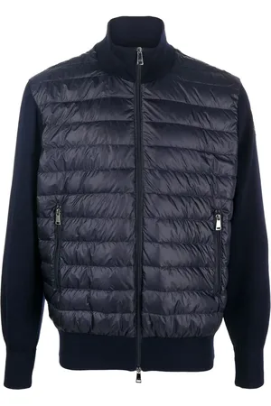 Paul & Shark Padded-panel knitted jacket