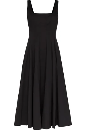Staud Wells pleated midi dress
