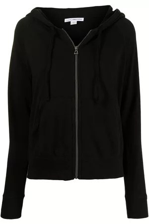 James Perse Women Hoodies - Zipped drawstring hoodie