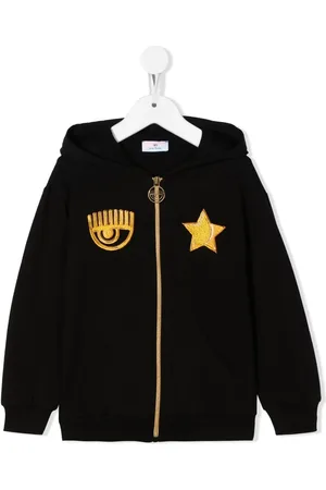 Chiara Ferragni Logo patch zip-up hoodie