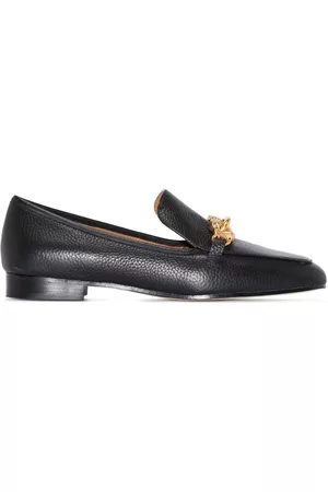 Tory Burch Women Lace up Ballerinas - Jessa leather loafers