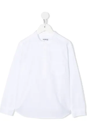 Dondup Collarless cotton shirt