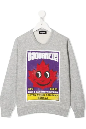 Dsquared2 Graphic-print m??lange-effect sweatshirt