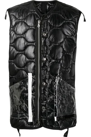 Takahiromiyashita The Soloist Quilted transparent pocket gilet