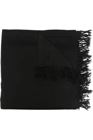 Rick Owens Frayed-hem virgn-wool scarf