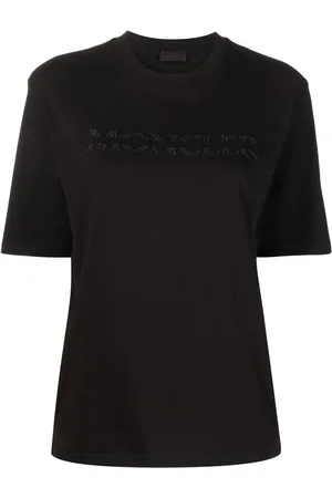 Moncler Spliced embroidered-logo T-shirt