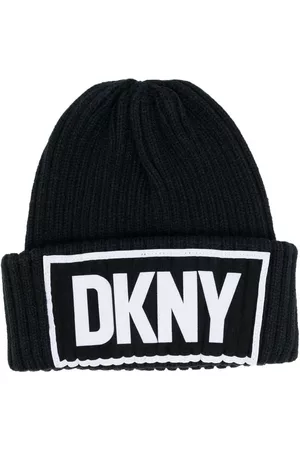 Dkny Kids Logo-patch knitted hat