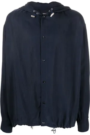 Giorgio Armani Drawstring-hem hooded jacket