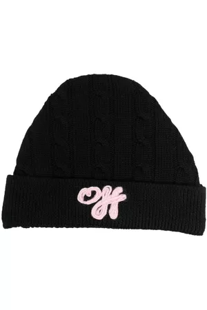 OFF-WHITE Off Cable virgin wool beanie