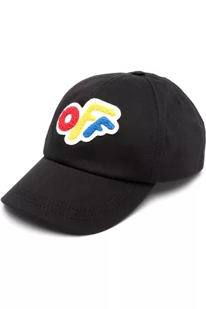 Off-White Kids Boys Caps - Chenille logo-patch baseball cap