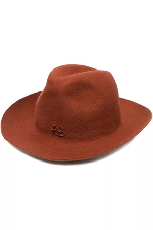 Ruslan Baginskiy Women Hats - Embroidered-logo wool felt hat