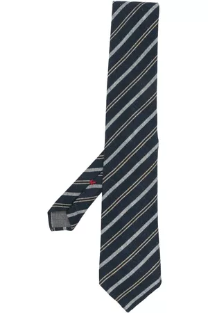 Brunello Cucinelli Men Bow Ties - Striped wool tie