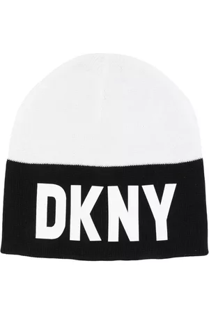 DKNY Beanies - TEEN embroidered-logo knitted beanie