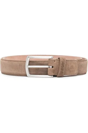 Ermenegildo Zegna FREE-SIZE TRIPLE STITCH BUCKLE BELT