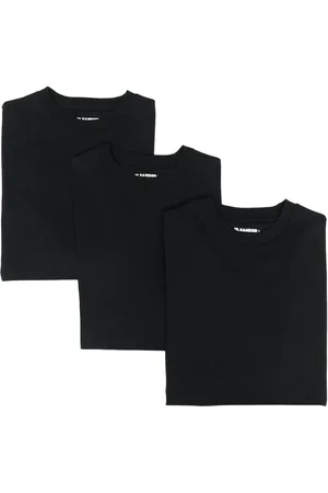 Jil Sander Set of 3 long-sleeve logo-patch T-shirts