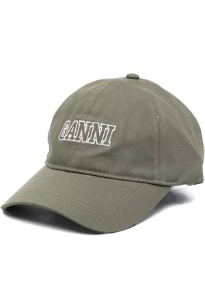 Ganni Embroidered-logo detail baseball cap
