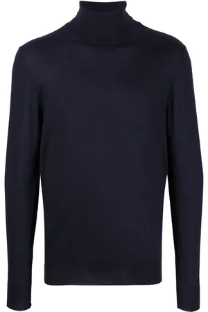 FEDELI Roll-neck cashmere-silk jumper