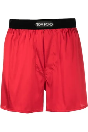Tom Ford Logo-waist satin boxers