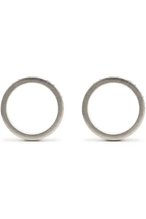 Maison Margiela Numerical engraved hoop earrings