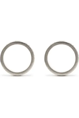 Maison Margiela Numerical engraved hoop earrings
