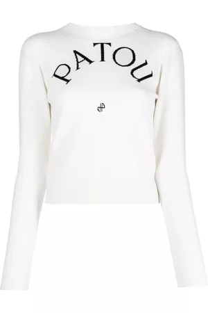 Patou Logo-print wool-blend jumper