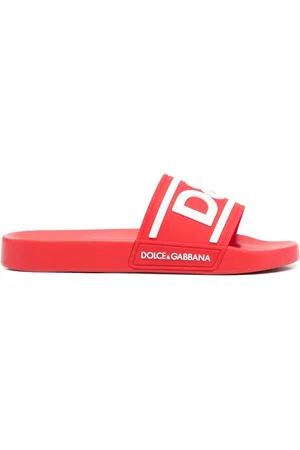 Dolce & Gabbana Logo-print detail pool slides