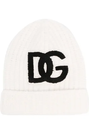 Dolce & Gabbana Brushed-logo virgin wool ribbed beanie